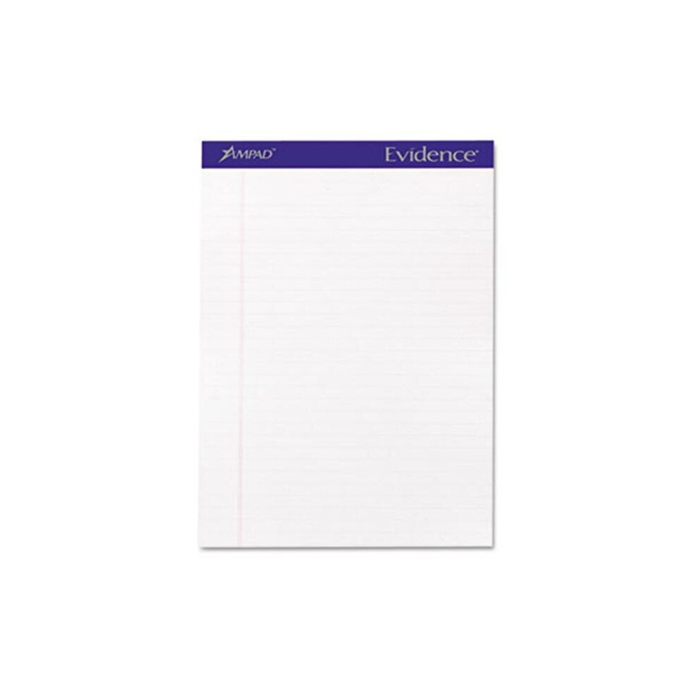 Photos - Notebook Ampad 20-320 Evidence Perf Top- Legal/Red Margin Rule- Letter- White- 50-Sheet Pads/Pack- Dz.