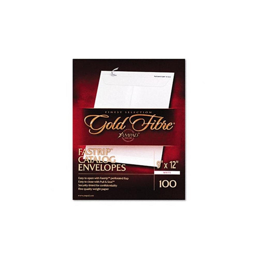 Photos - Envelope / Postcard Ampad 73127 Gold Fibre Fastrip Catalog Envelope Side Seam 9 x 12 White 100/box