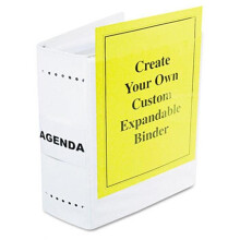 Charles Leonard 61605 Varicap6 Expandable 1- 6 Post Binder 8-1/2 x 11 White/Clear