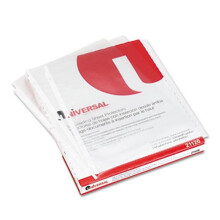 Universele 21126 Top-Load Poly Sheet Protectors, Standaard Dikte, Niet-glanzend, Doorzichtig, 50/Verpakking