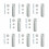 8Pcs T Type Window Safety Locks UPVC Door Sash Jammer Security Restrictor Lock 10