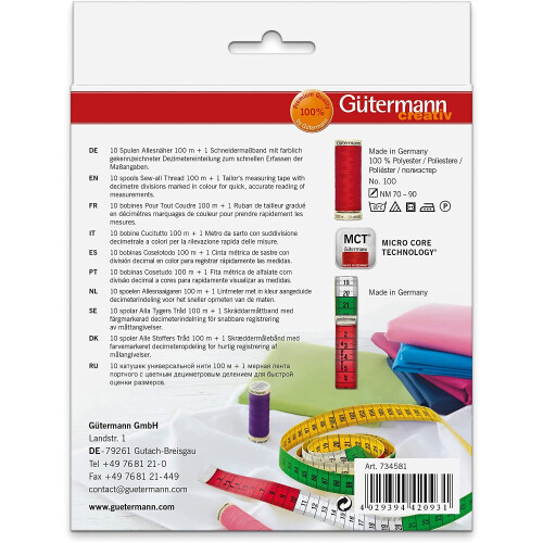 Gütermann Gutermann Thread Set, Multi-Colour, 100m 2