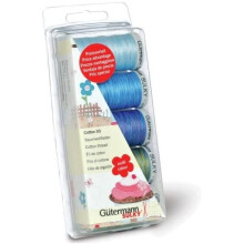 Gutermann Thread Set: Machine Emb. Cotton 30-Blue/Green