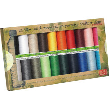 Unbekannt Gutermann 100% Recycled Polyester Sew-All Thread 100-20 Basic Coloured Reels, Multi, One Size