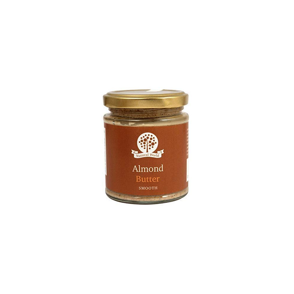 Nutural World - Smooth Almond Nut Butter (170G) - 100% Pure - Single Ingredient