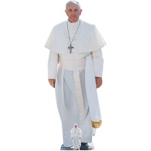 Star Cutouts Ltd SC940 Pope Francis Life Size Cardboard Cut Out, Multi-Colour 176 x 72 x 176 cm