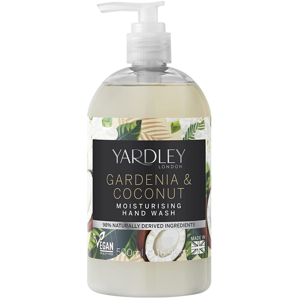 Yardley Gardenia & Coconut Milk Botanical Hand Wash 500ml