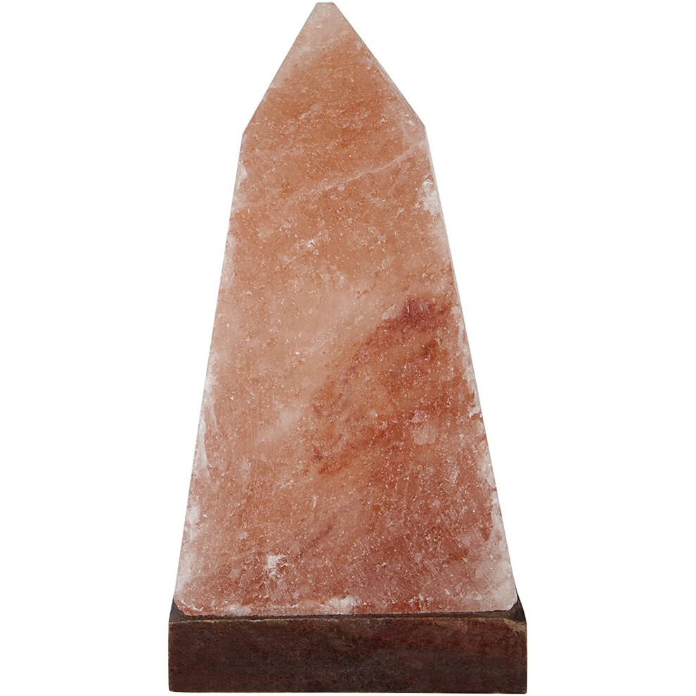 Premier Housewares Himalayan Salt Lamp, Natural Rock, Home Décor Lamp, Healing Crystals - Obelisk