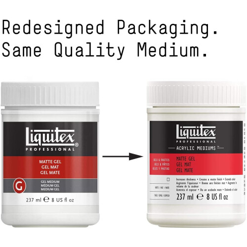 Liquitex 5321 Professional Matte Gel Medium, 237 ml 1