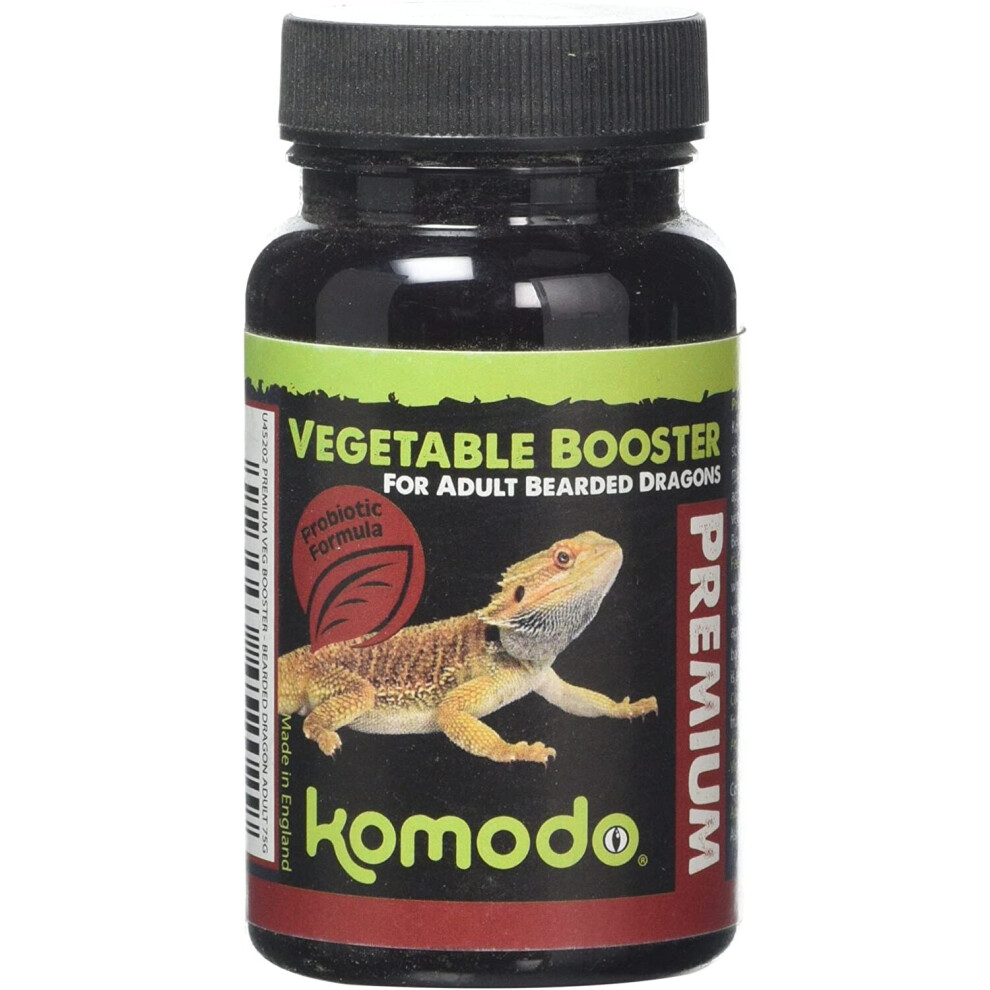 Komodo Premium Vegetable Booster for Adult Bearded Dragons, 75 g