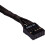 Corsair Corsair 30 cm Black Premium Braided Sleeved Front Panel Extension Kit 3