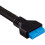 Corsair Corsair 30 cm Black Premium Braided Sleeved Front Panel Extension Kit 13