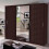 MN Furniture (Walnut ) Modern 3 Door Sliding Mirror Wardrobe - 250cm 1