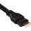 Corsair Corsair 30 cm Black Premium Braided Sleeved Front Panel Extension Kit 10