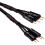 Corsair Corsair 30 cm Black Premium Braided Sleeved Front Panel Extension Kit 6