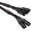 Corsair Corsair 30 cm Black Premium Braided Sleeved Front Panel Extension Kit 7