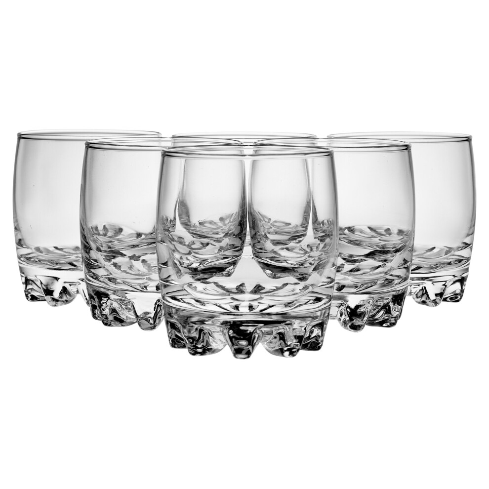 (12 Glasses) Pasabahce 200ml Drinking Glass Whisky Tumbler Set