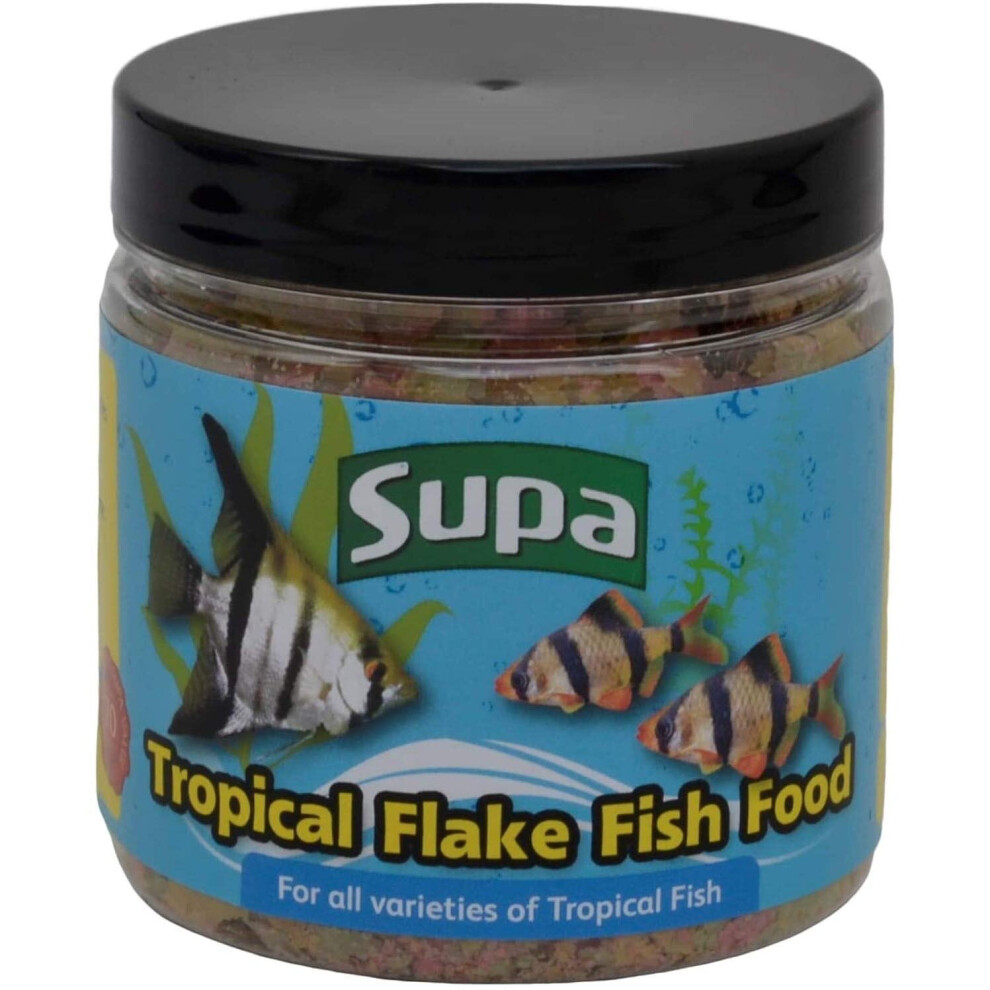 Supa Tropical Flake Fish Food, 30 grams, Pack of 1, Premium Quality Nutritious Fish Food, Complete Balanced Diet