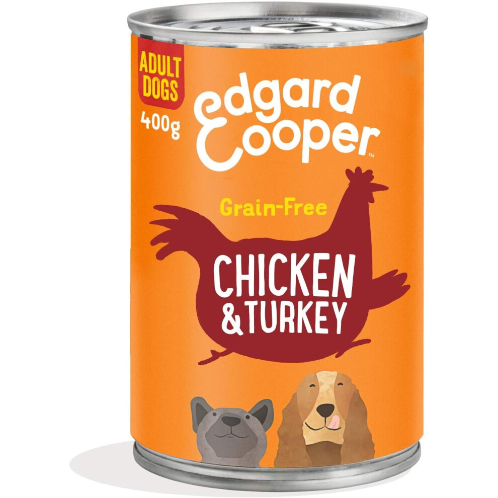 Edgard Cooper Grain-Free Wet Dog Food in Gravy for Adult Dogs, ChickenTurkey 6 x 400g, Natural Dogs Food in Tins with Fresh Meat, High Protein, Hypoallergenic, No Added Sugar - Image 3