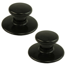 Round Universal Lid Knob x 2 for Slow Cooker Pot, Glass Saucepan