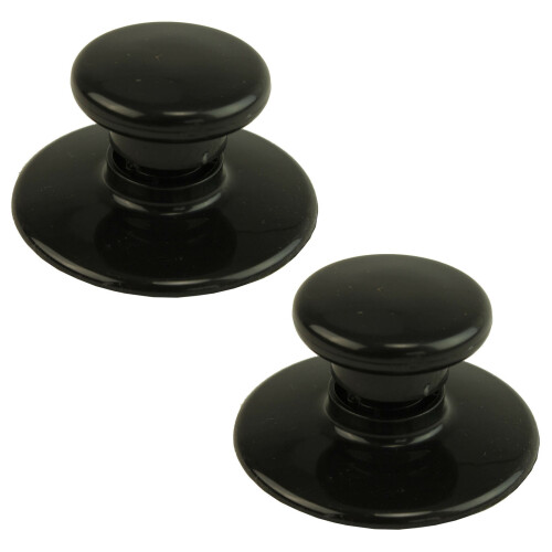 Round Universal Lid Knob x 2 for Slow Cooker Pot, Glass Saucepan