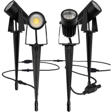 Luceco LED Decorative Outdoor Garden Spike Light Kit, Set of Four, 4x3 Watts, 4x200 Lumen, 4000K Colour Temperature