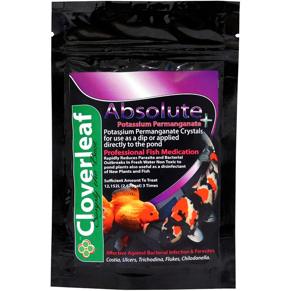 Cloverleaf Pp100/6 Absolute + Potassium Permanganate Crystals 100G, Purple
