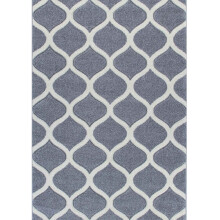 (13. 1095 1 Trellis - Grey, 80 x 150 cm) Modern Geometric Floral Abstract Area Rugs Check Multi Coloured Non Slip Runner