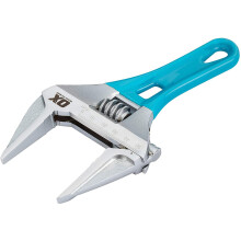 OX Tools OX-P560507 Pro Series Adjustable Stubby Wrench Extra Wide Jaw 7” (180mm), Slim