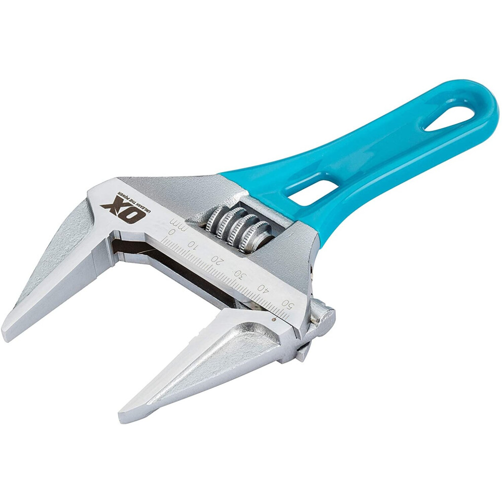 Ox Tools Ox-P560507 Pro Series Adjustable Stubby Wrench Extra Wide Jaw 7Â (180Mm), Slim 5060530350735