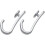 Sealskin Easy Roll Hooks, Matt Aluminium, 2.3 x 5.2 x 1 cm 1