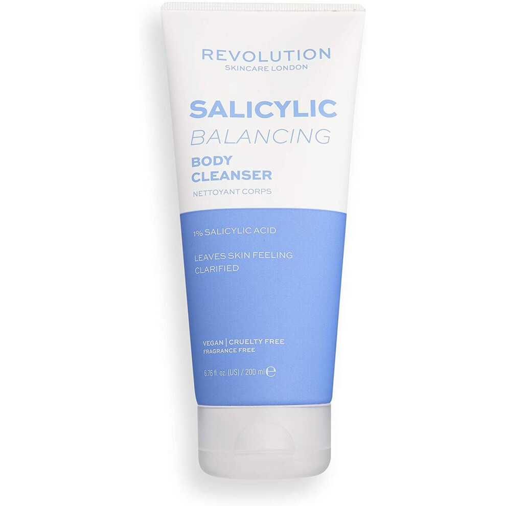 Revolution Skincare Salicylic (Balancing) Blemish Cleanser 200 Ml,Translucent