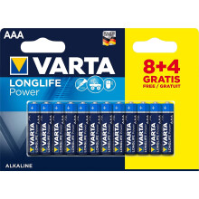 Varta Longlife Power AAA Batterien, LR03 - 12er Blister