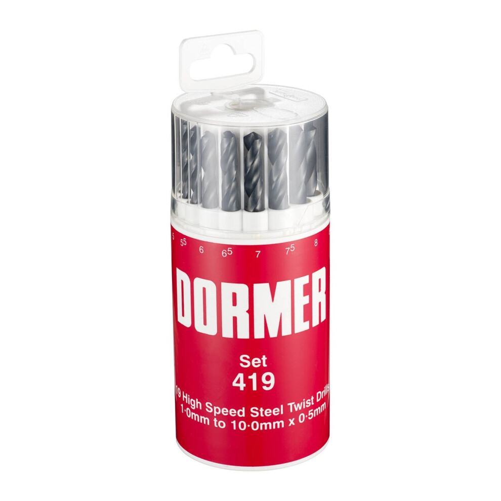 Dormer A191419 Jobber Drill Set, Set of 19