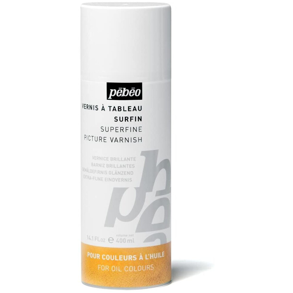 Pebeo 650806 400 Ml Superfine Picture Varnish Spray, Transparent