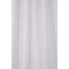 Croydex Hookless Textile White Shower Curtain, No Curtain Rings Required