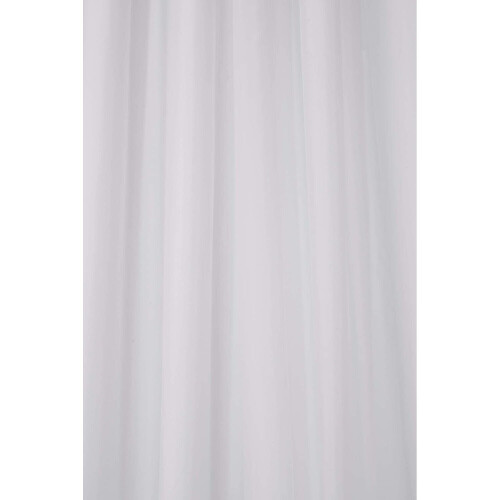 Croydex Croydex Hookless Textile White Shower Curtain, No Curtain Rings Required
