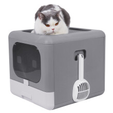 Katzenstreu Geschlossene Schubladenbox Vordereingang Katzentoilette mit Schaufeldeckel