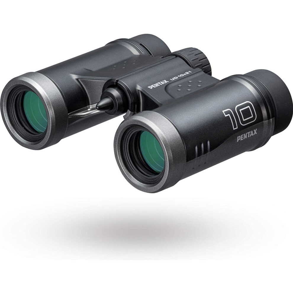 PENTAX Binoculars UD 10x21- Black. 10x magnification with roof prism. Bright and clear viewing, lightweight with Multi-coating to acheive excellent