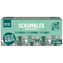 Scrumbles Natural Wet Dog Food Multipack, 6x 395g