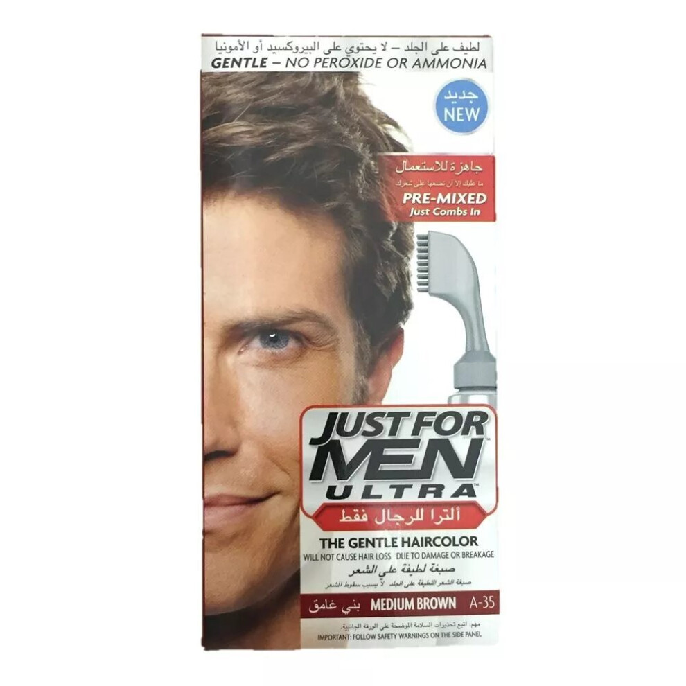 Just for Men Ultra Pre-Mix Hair Color Treatment - Easy Application Hair Color Kit