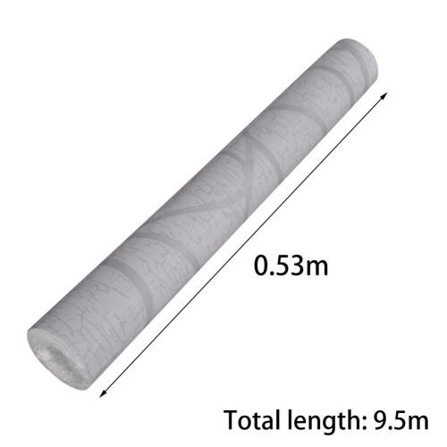 Living And Home (Grey) 9.5M*0.53M Modern 3D Embossed Textured Wallpaper Roll 2
