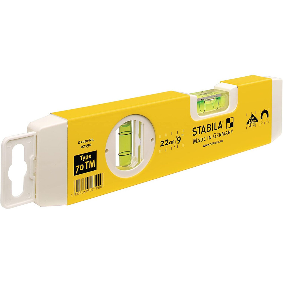 Stabila 70Tm Torpedo Level 25Cm Magnetic Base 5053440441297