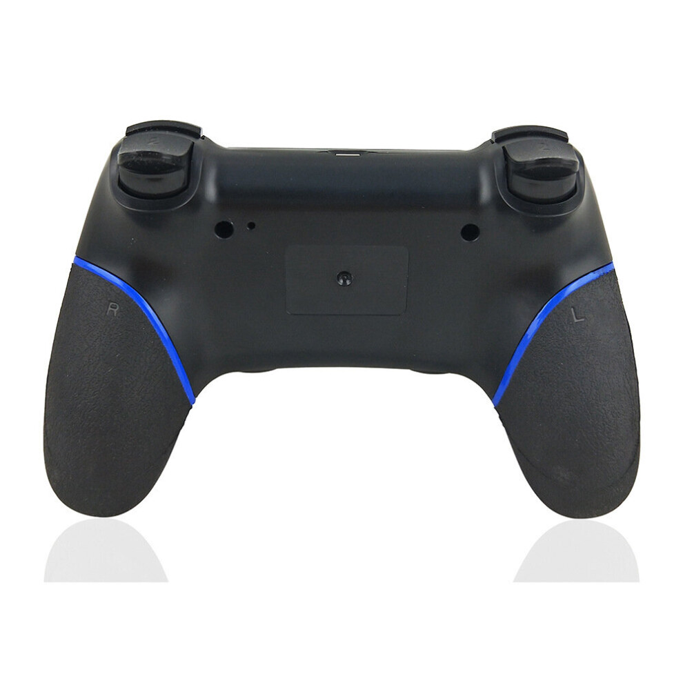 Black and Blue Wireless Game Controller for PS4 PC Dual Vibrate Audio Function LED Indicator Dual Shock 4 Controller