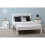 (White) Monaco 4FT 6inch Double Low Foot End Bed Frame 6