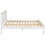 (White) Monaco 4FT 6inch Double Low Foot End Bed Frame 7