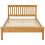 (Antique Pine) Monaco 4FT 6inch Double Low Foot End Bed Frame 6