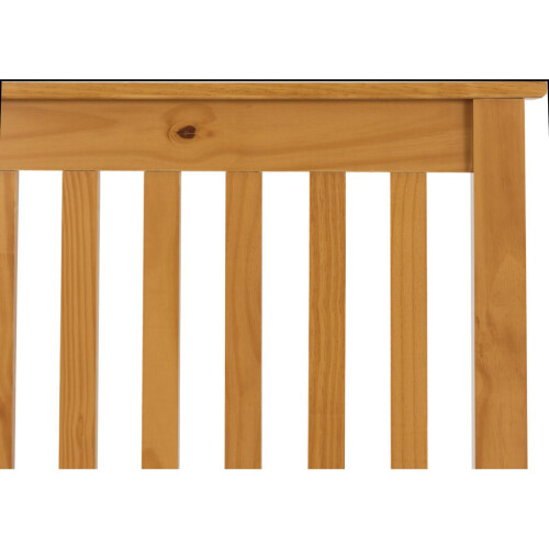 (Antique Pine) Monaco 4FT 6inch Double Low Foot End Bed Frame 1