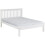 (White) Monaco 4FT 6inch Double Low Foot End Bed Frame 1