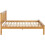 (Antique Pine) Monaco 4FT 6inch Double Low Foot End Bed Frame 8
